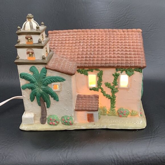 Mervyns California Mission San Buenaventura 1998 Vintage Lighted Christmas - Picture 4 of 13